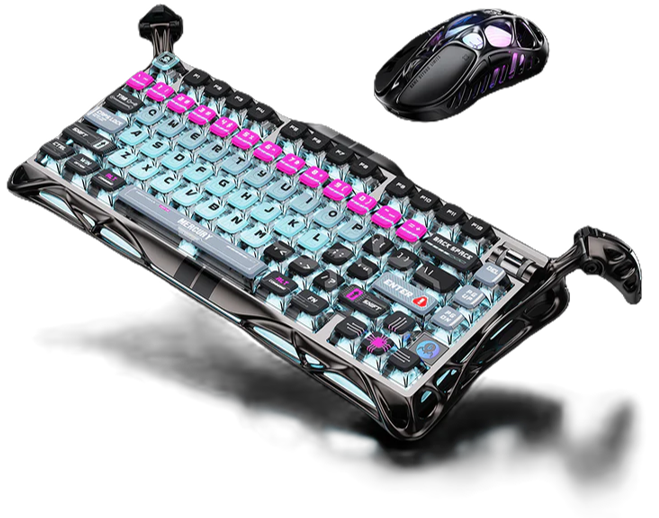 GravaStar HE 8000Hz Ultra-Fast Hall Effect Gaming Set - Cyberpunk